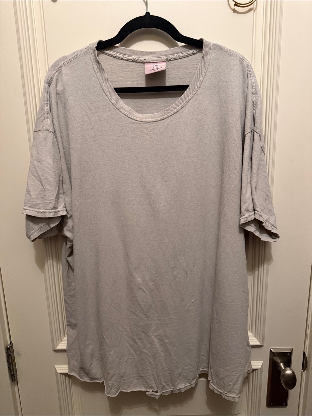 LONELY GHOST Light Pink Label Crew Tee